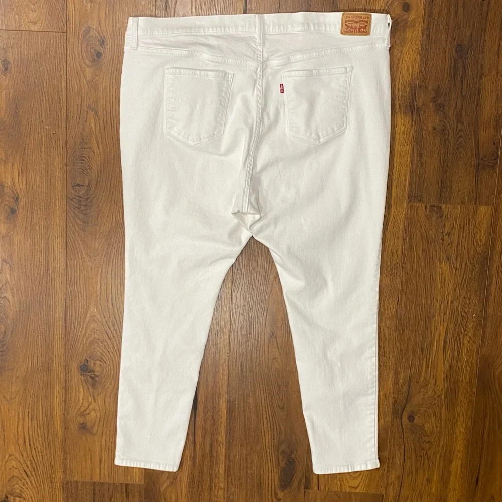 Levi's Women’s 721 Crisp White High Rise Skinny Jeans Size 24W - Picture 8 of 15